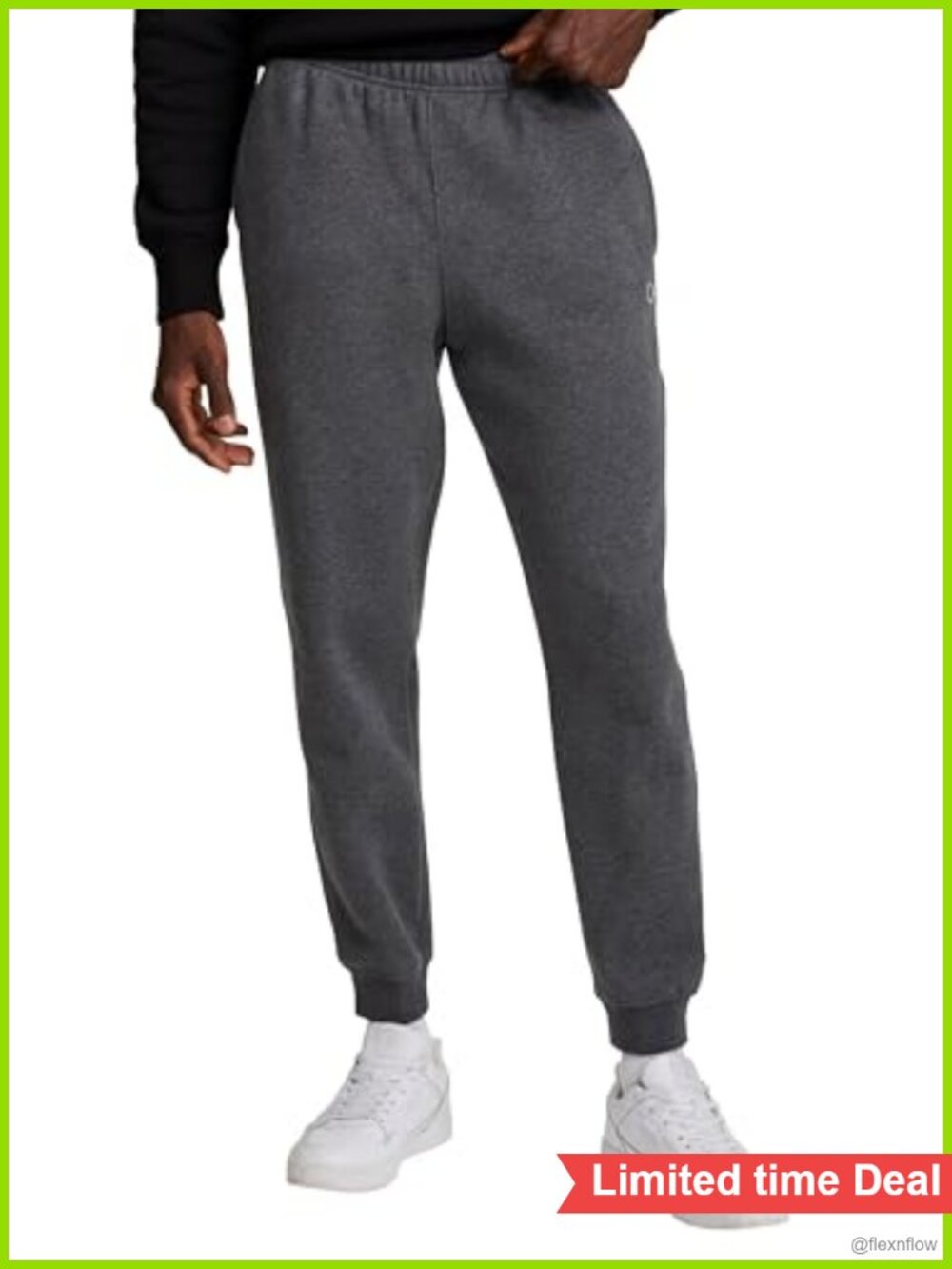Men's Midweight Fleece Jogger Sweatpants Standard Fit Tapered Athletic